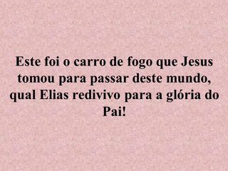 Sexta-feira Santa - O carro de fogo