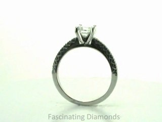 FDENS3073ROR  Round Diamond Engagement Ring With Round Side Stones