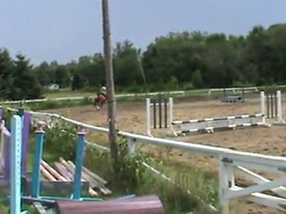 Parcours de sauts avec ma jument