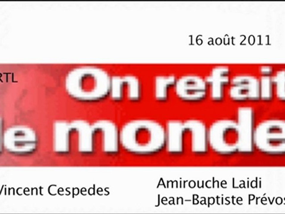 Vincent Cespedes - RTL 16 août (des milliardaires veulent payer plus d'impôts pour contrer la crise, rencontre Sarkozy- Merkel, Nicolas Hulot, L'indifférence face aux massacres syriens, Brigitte Bardot)