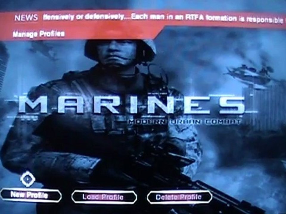 First Level - Test - Marines : Modern Urban Combat - Wii