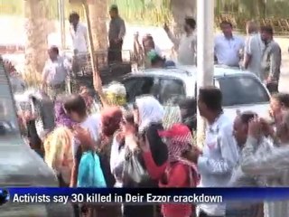 Syria's Deir Ezzor cheers army on exit