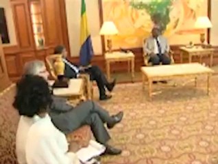 Audience du Président avec de Président du CA de Total Gabon