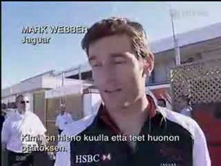 Wedding congratulations from the drivers to Kimi Räikkönen