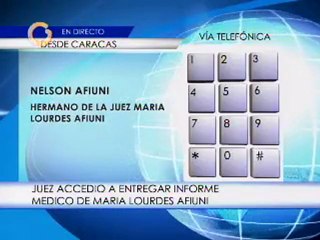 Entregan exámenes a Afiuni