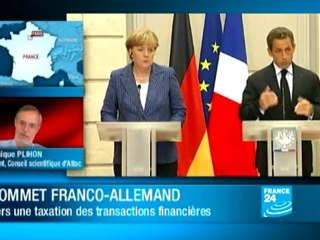 Europe : Le couple Merkel-Sarkozy annonce une série de mesures pour enrayer la crise