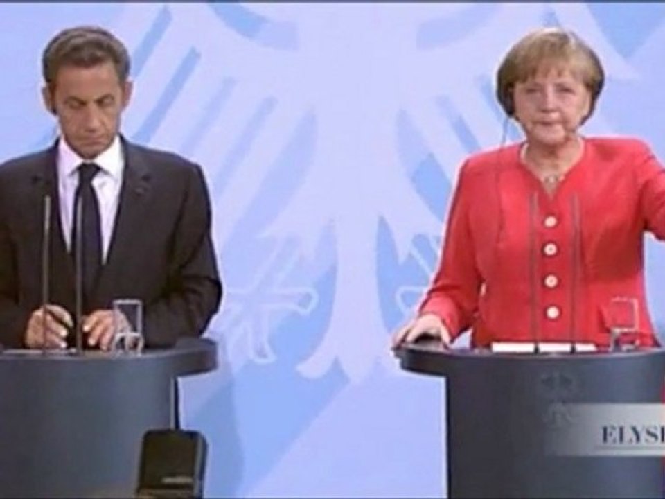Merkel-Sarkozy à l'Elysée : Silences