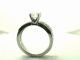 FDENS3054RO  Round Diamond Bridal Wedding Rings Set With Round Pave Set Side Stones