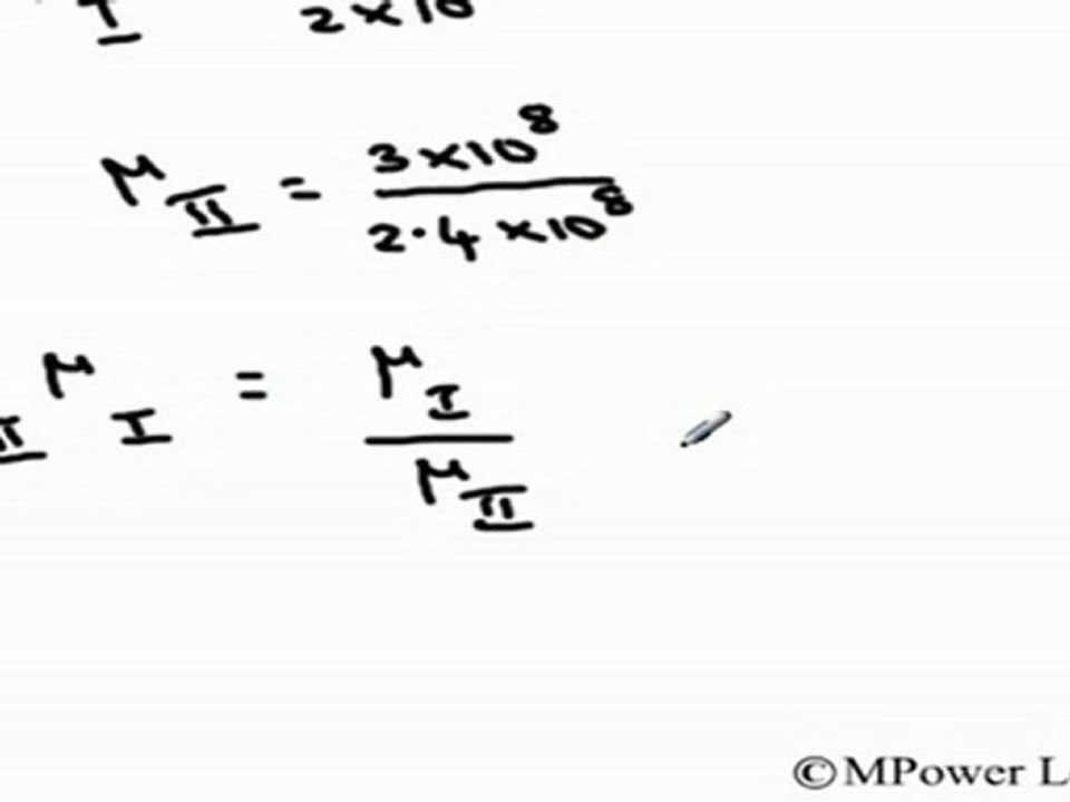 Ray Optics - Critical Angle