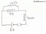 Electromagnetic Induction and Alternating Current - Current thru combined L & R circuit