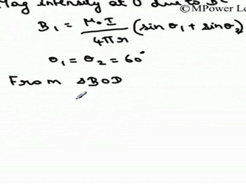 Magnetic Induction due to Straight & Circular Current Flow - 3