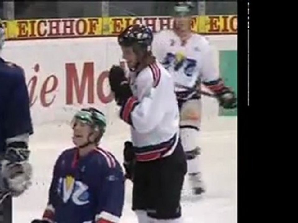 Kimi Räikkönen playing Icehockey with EVZug 2010