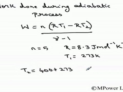 (Kinetic Theory of Gases and Thermodynamics) - Internal energy of the gas