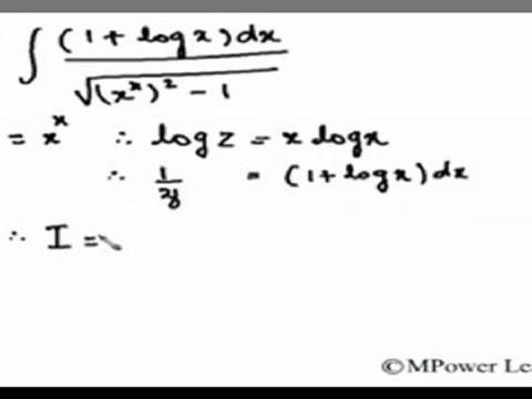 Indefinite Integrals - Logarithmic substitution