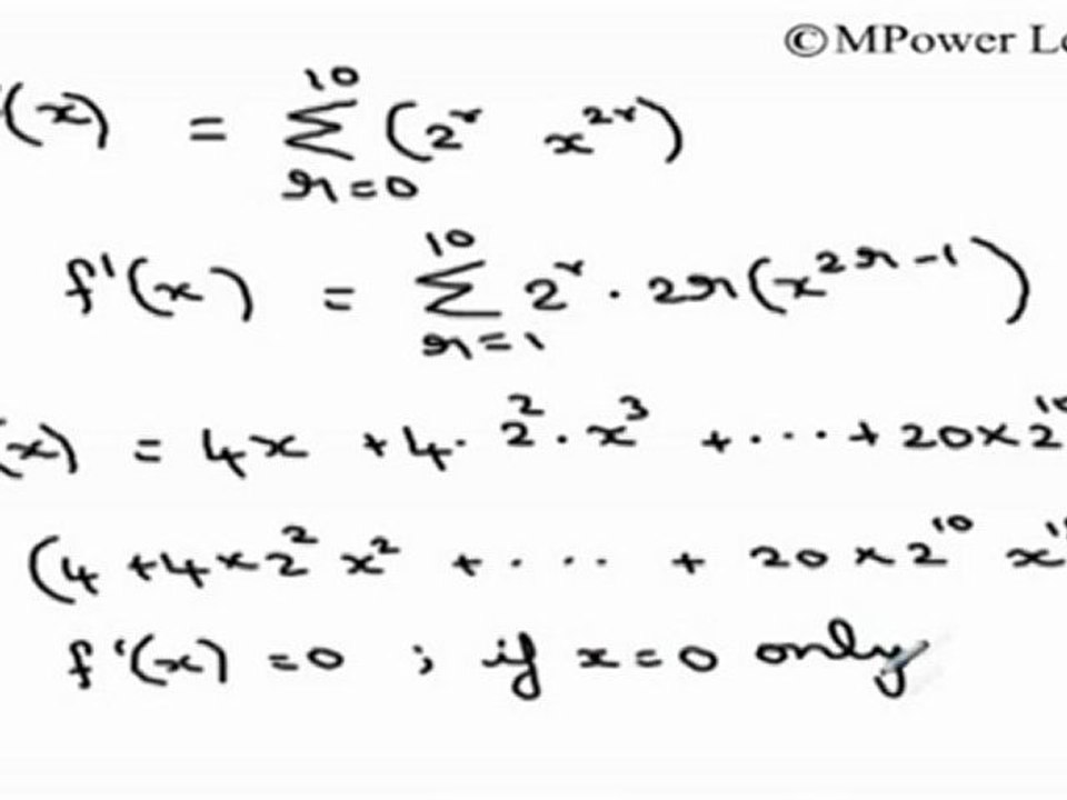 (Application of Derivatives) - Maximum and minimum of higher degree polynomials