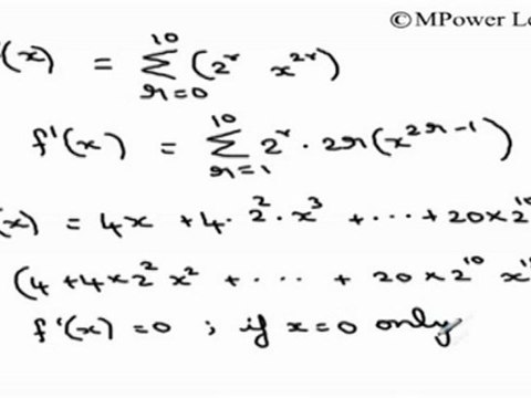 (Application of Derivatives) - Maximum and minimum of higher degree polynomials