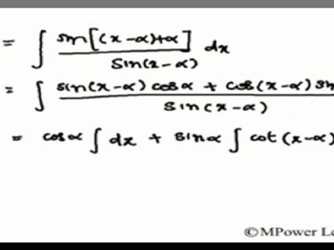 Indefinite Integrals - Simplification of Integral