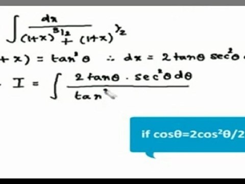 Indefinite Integrals - Integration by substituition - 2
