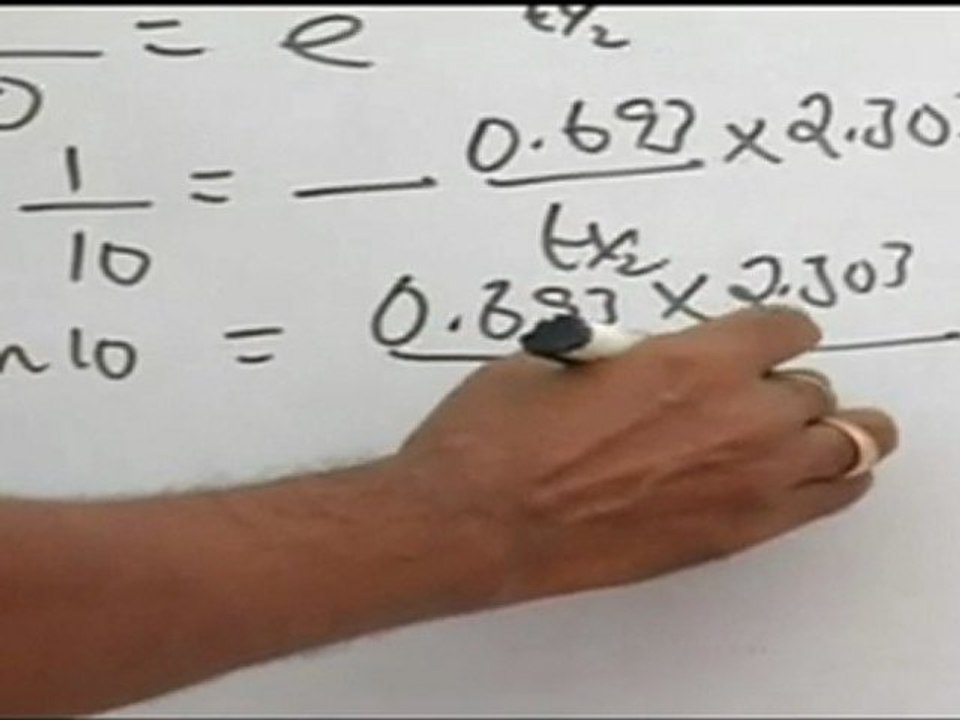 Nuclear Chemistry and Stereochemistry - Half Life from decay constant