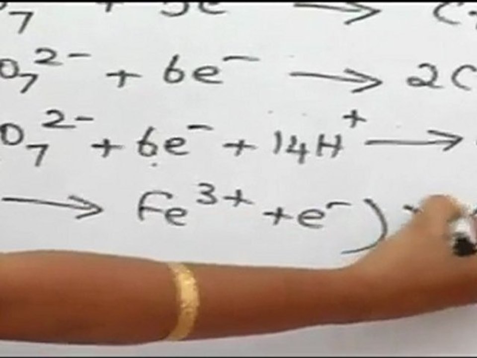 Redox reactions and its applications to electrochemistry - Balancing equations  - 1