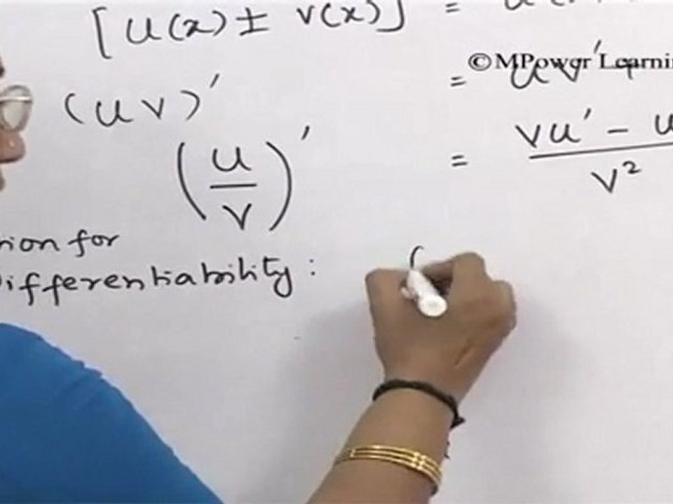 Continuity and Differentiabilty - Differentiabilty-1