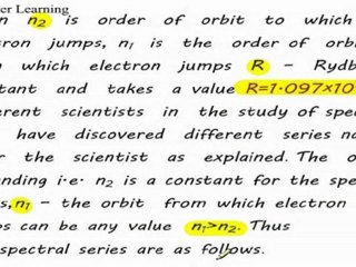 Hydrogen Spectrum Based on Bohr's Model
