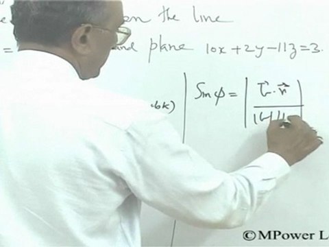 3-Dimensional Geometry - Angle between Line and a Plane
