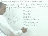 3-Dimensional Geometry - Equation of a Plane