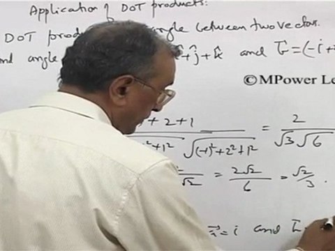 Vectors - Application of Dot Product