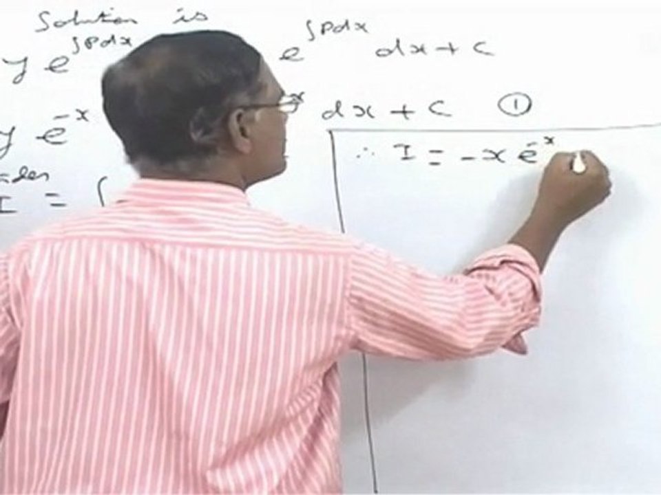 Differential equations - Linear Differentiation solved problem