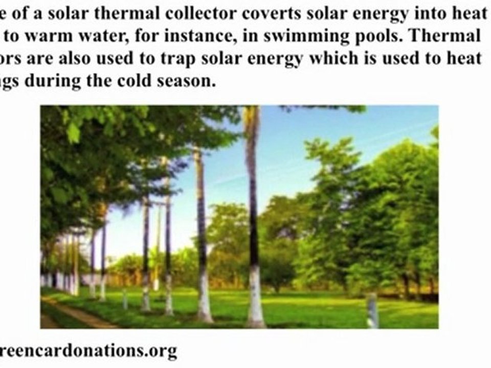 Solar Energy | Green Effects of Solar Energy
