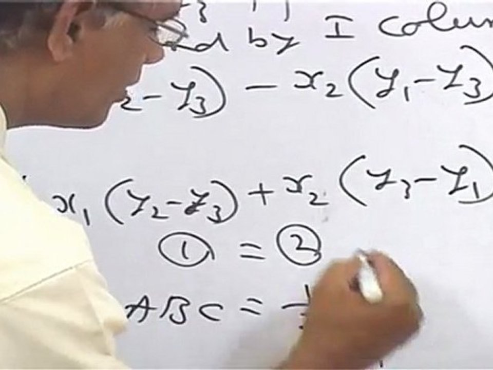 Determinants - Area of a Triangle