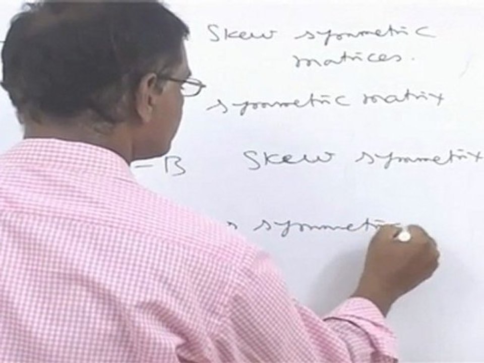 Matrices - Symmentric and Skew Symmentric Matrix-1