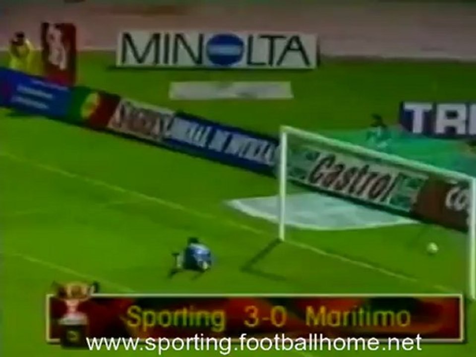 Sporting - 3 Marítimo - 0 de 1996/1997 - golo Afonso Martins