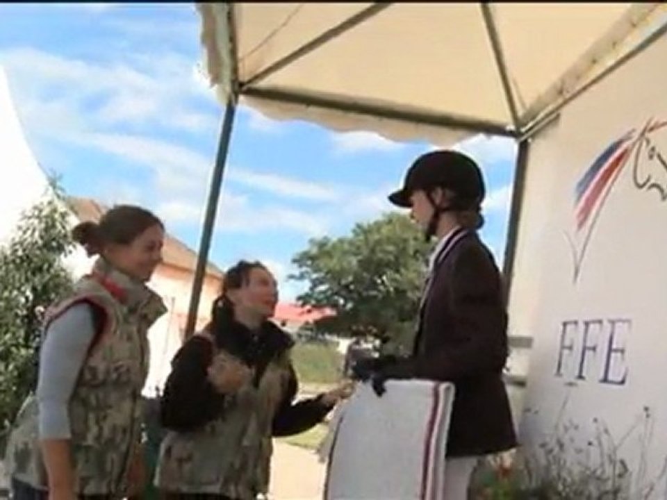 Remise des prix. Club 3 Minime 1, Championnat de France. Lamotte Beuvron 2o11.