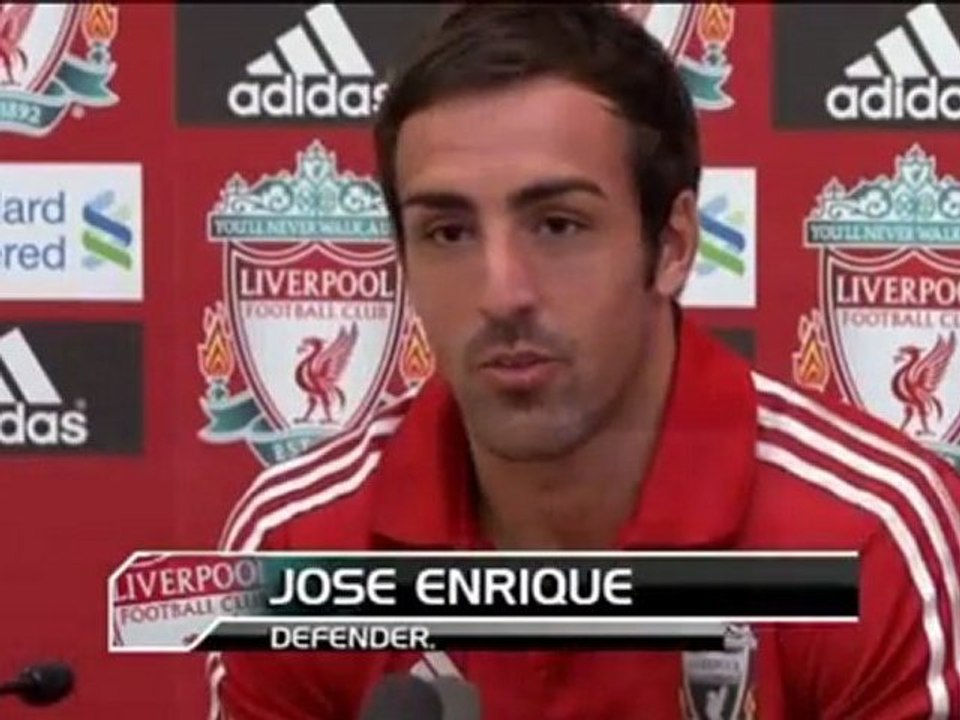 Jose Enrique wird bei Liverpool vorgestellt