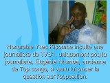 Yves KISOMBE INSULTE UNE JOURNALISTE  USE DES MENACES DE MORT en direct.SUIVEZ!