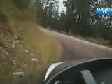 WRC Rally Finland 2011 Kimi Räikkönen SS17 Crash Inside View