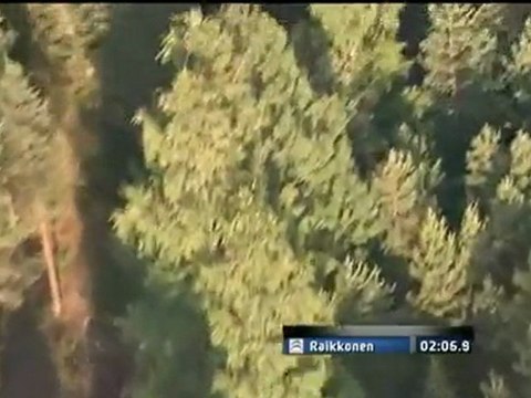 WRC Rally Finland 2011 Kimi Räikkönen driving on SS3 and Interview