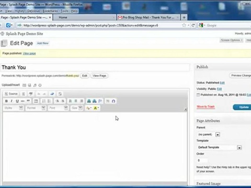 How To Set Up A Splash Page Website With Wordpress