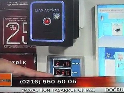 MAX ACTİON Elektrik tasarruf cihazı Elektrik Kayiplarını (reaktif güc) önler.