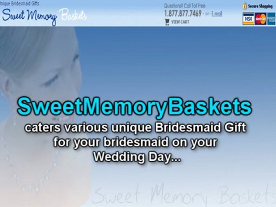 Unique Bridesmaid Gift For Your Wedding Day