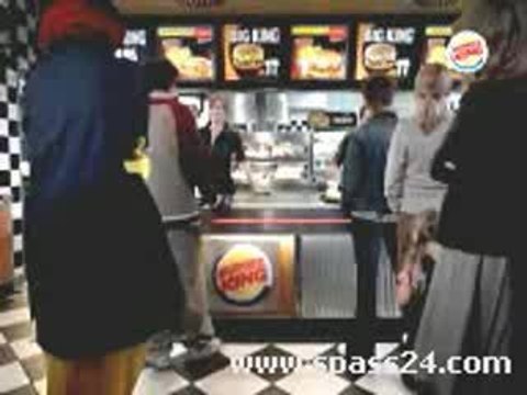 Ronald McDonald at Burger King