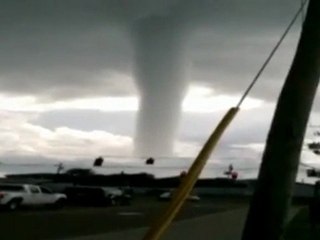 N. Carolina water spout has more show than go