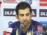 Gautam Gambhir DOES NOT want to talk about MS DHONI : IPL 4