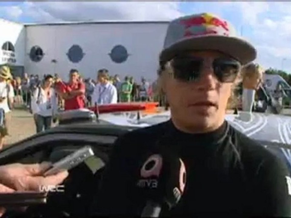 WRC Rally Germany 2011 Kimi Räikkönen at SS5 Interview