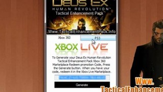 Deus Ex Human Revolution Tactical Enhancement Pack DLC Codes Free