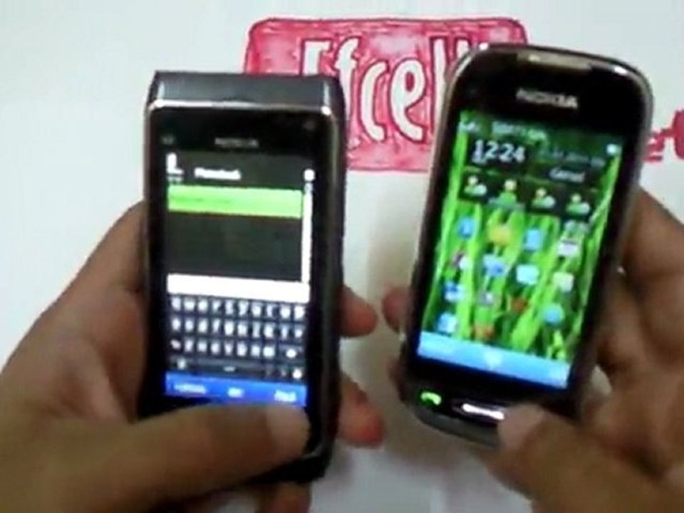 Nokia N8 vs Nokia  fake C7 by efcell.net
