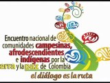 OPDS Montes de María en el Encuentro nacional de comunidades campesinas, afrodescendientes e indígenas por la tierra y la paz en Colombia.