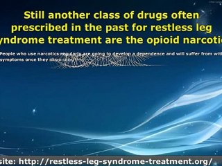 Restless Leg Syndrome Medication Pros and Cons